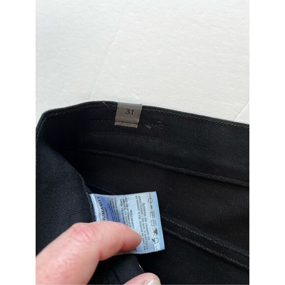 Citizens of Humanity Rocket High Rise Skinny Black Leatherette Jeans Size 31 - Picture 8 of 14